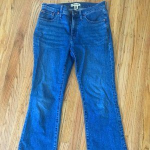 Madewell kick out crop jeans